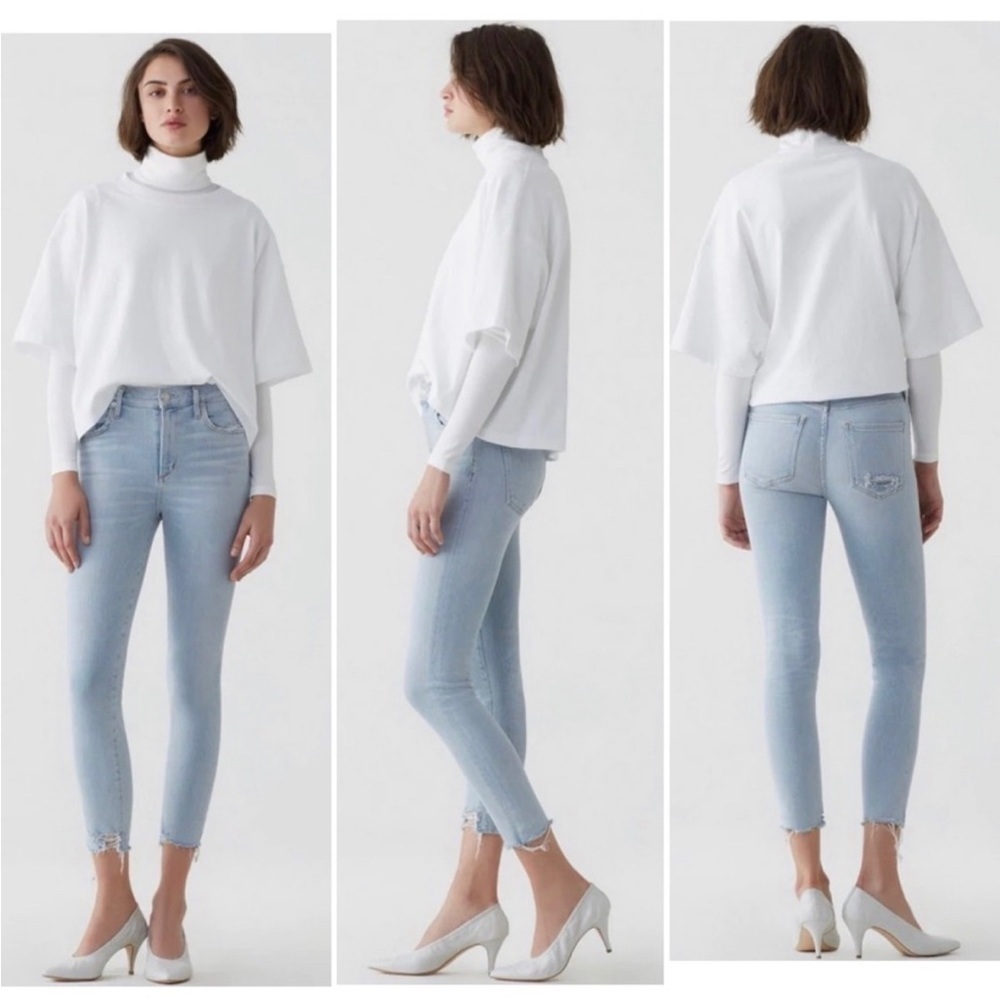 Agolde NEW Sophie High Rise Crop Jeans in Parallel 23 NWT